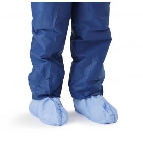 Coated Shoe Covers, Blue, Size 2XL