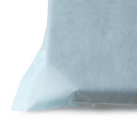 Disposable Spunbond Polypropylene Fitted Sheet, Blue, 40" x 80"
