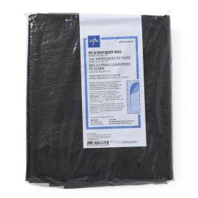 PVC-Free Polyethylene Scrim Body Bag for Adult, Black, 40" x 91"