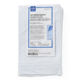 PVC Body Bag with Metal Zipper for Adult, White, 36" x 90"
