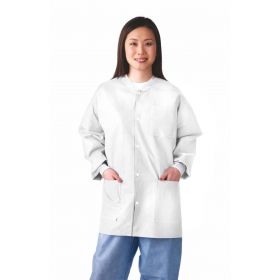 White Disposable Multi-Layer Lab Jacket Size 3XL