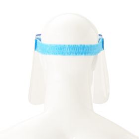 Disposable Face Shield with Foam Top and Elastic Band, Full Length, 7.5" Long
