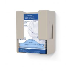 Box Holder Dispenser for Isolation Gowns, Quartz ABS Plastic