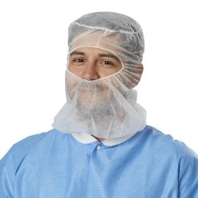 Spunbond Polypropylene Surgeon's Hood, White, Size XL