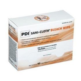 Sani-Cloth Bleach Germicidal Disposable Wipes, 5" x 7", Large Individual Packets