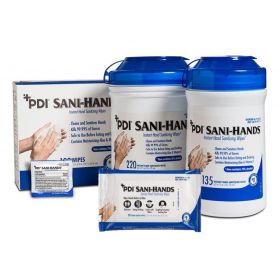 Sani-Hands Wipe, Alcohol, Medium Canister, 6" x 7.5", NPKP13472Z