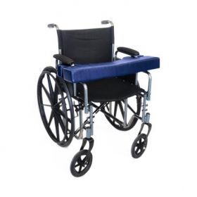 Lap Cushion for Full-Length Arm Wheelchairs, Navy Blue, 20" x 22"