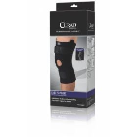 CURAD Neoprene U-Shaped Hinged Knee Support, Retail Packaging, Size M, 14" - 15"