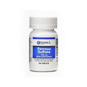 Reliable-1 Ferrous Sulfate Tablet, 325 mg, 100/Bottle