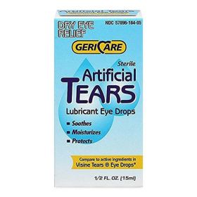 GeriCare Artificial Tears Lubricant Eye Drops, Sterile, 0.5 fl. oz.