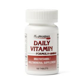Plus Pharma Multivitamin and Minerals Tablet, 100/Bottle