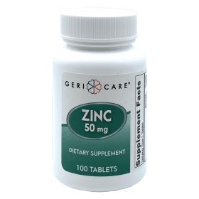 GeriCare Zinc Sulfate Tablet, 50 mg, 100/Bottle