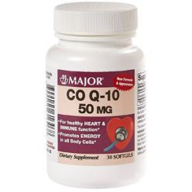 Coenzyme Q10 Softgel, 50 mg, 30/Bottle