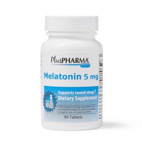 PlusPharma Melatonin Tablet, 5 mg, 90 Tablets / Bottle