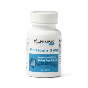 Plus Pharma Melatonin Tablet, 3 mg, 60/Bottle