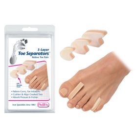 3-Layer Toe Separators Small, Pk/6