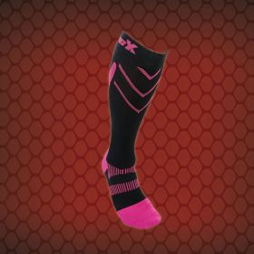 Csx x200 athletic compression sock-15-20 mmhg-pink/black-small