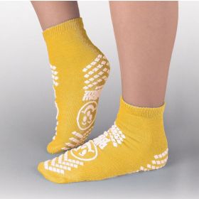 Double Imprint Slippers, Yellow, Size XL