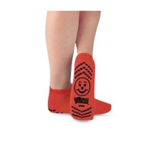 Double Imprint Terry Slippers, Adult, Red