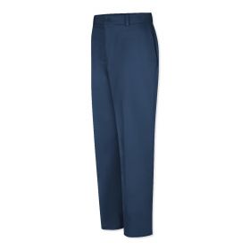 Men's Wrinkle-Resistant 100% Cotton Work Pants, Navy, 28" x 36" Unhemmed