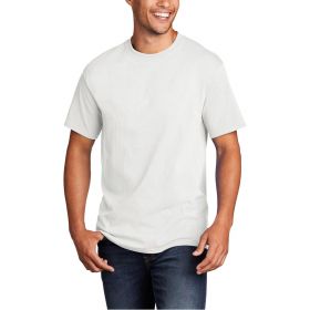 Unisex Cotton-Core T-Shirt, 5.4 oz., White, Size L