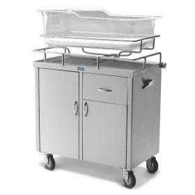 Stainless Steel Bassinet with 1 Drawer / Cabinet