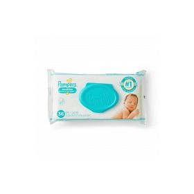 Pampers Sensitive Baby Wipes, Unscented, 56/Pack, 8 Packs / Case