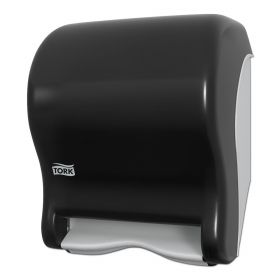 Tork 86ECO Hand Towel Roll Dispenser, Electronic, Touch-Free, Smoke, 14.39" H x 11.78" W x 9.12" D, for Tork RB351, RB8002, RK350A