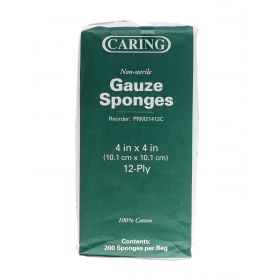 Nonsterile 100% Cotton Woven Gauze Sponges PRM21412C
