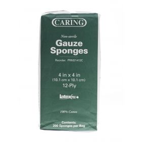 Nonsterile 100% Cotton Woven Gauze Sponges PRM21412CZ
