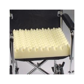 Convoluted Foam Pad Wheelchair Cushion, 16" X 16"
