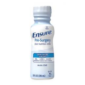 Ensure Presurgery Clear Carbohydrate Drink, Strawberry, 10 oz. Bottle