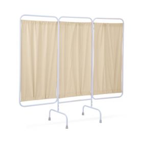 3-Panel Stationary Privacy Screen, 81" L x 67" H, Beige