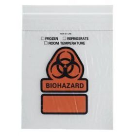 Biohazard Specimen Bag, 6" x 9"
