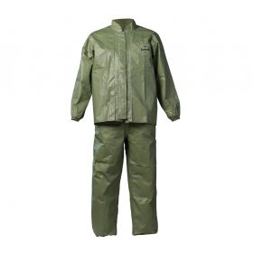 Tychem 2000 SFR Jacket and Bib Overall, Green, Size 2XL, Bulk Packed