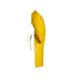 Tychem 2000 Long Sleeve Apron, Yellow, Size 2XL, Bulk Packed