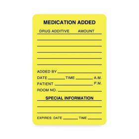 Medication Added Labels by UAL  Donnelley RDULHH503