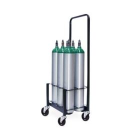 D / E/M9 Oxygen Cylinder Cart, 6 Capacity