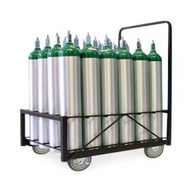 D / E/M9 Oxygen Cylinder Cart, 24 Capacity