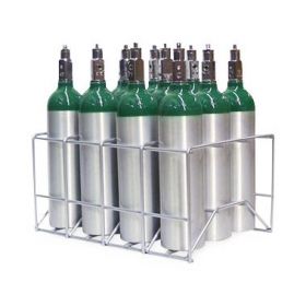 M6 Oxygen Cylinder Rack, 12 Capacity