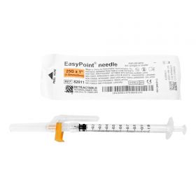 RTI EASY POINT RETRACTABLE SAFTEY NEEDLE, 25 G x 1"