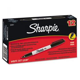 Sharpie Permanent Marker, Fine, Black