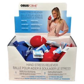 ObusForme Hand Stress Reliever Counter Display of 24