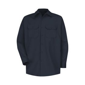 Men's Cotton Work Shirt, Dark Navy, Size 4XL