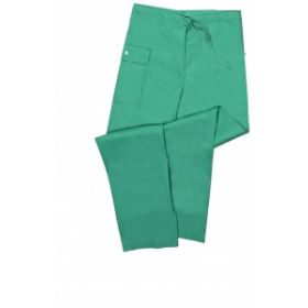 Disposable Drawstring-Waist Scrub Pants, Green, Size S