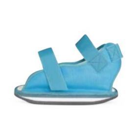 Unisex Open-Toe Cast Shoe, Blue, 11.5" Large Adult Size