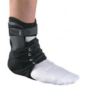 Velocity ES (Extra Support) Ankle Brace, Right, Black, Size M
