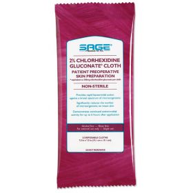 Preoperative Prep Cloths with 2% CHG by Sage Products SGE9705H