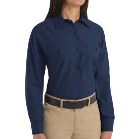 Long-Sleeve Industrial Work Shirt, Women's, Size L