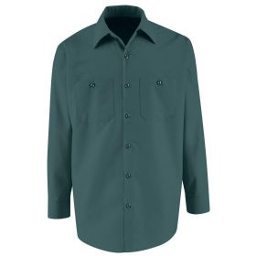Long-Sleeve Industrial Work Shirt, Men's, Spruce Green, Size S